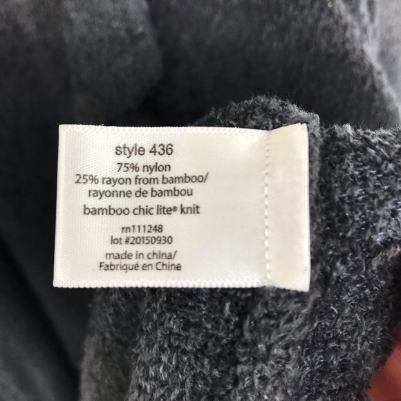 Barefoot Dreams Open Front Cardigan Sweater Gray Ombré Bamboo Chic Lite - Picture 6 of 16